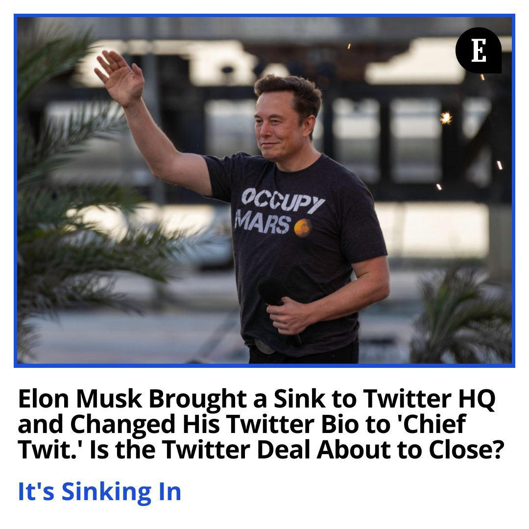 Entrepreneur - Elon Musk delivered innuendo about his Twitter deal — on Twitter — Wednesday afternoo