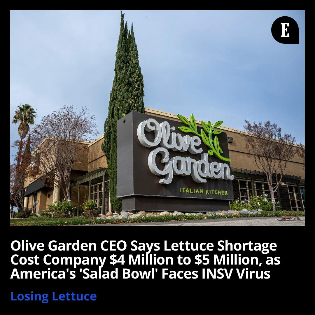 Entrepreneur - Lettuce shortages are affecting businesses in the restaurant industry of all sizes, i