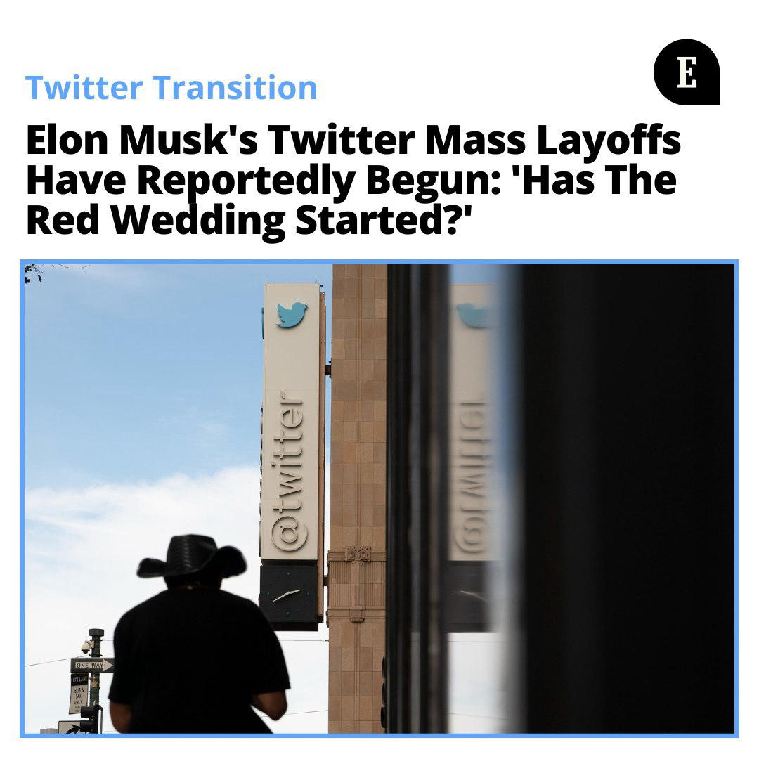 Entrepreneur - The layoffs have begun, but how much of Twitter's workforce is Musk letting go