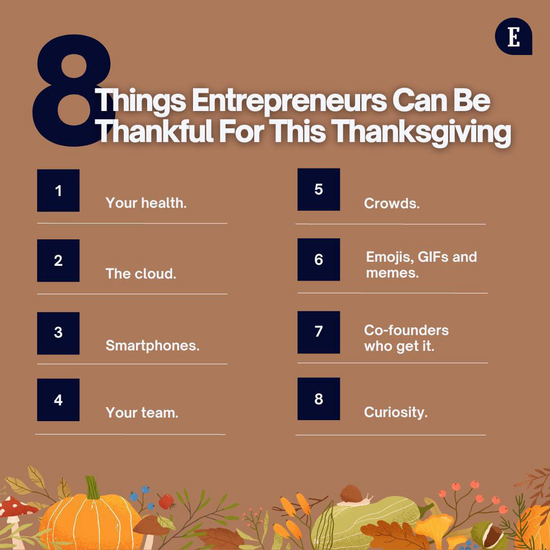 Entrepreneur - What are you thankful for