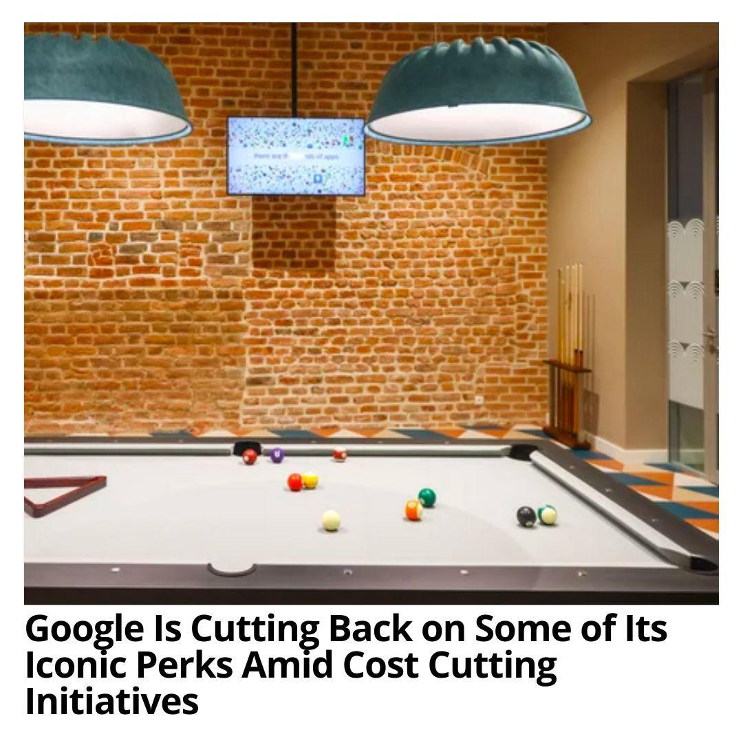 image  1 Google has never been shy about its myriad of employee perks — from the simple (free snacks, comfort