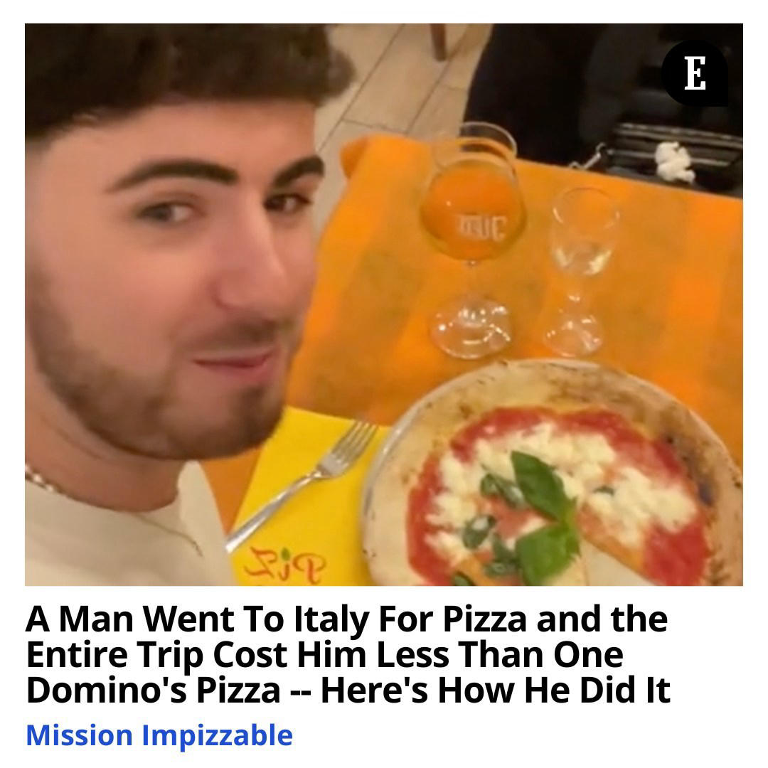 How did this influencer pull off his mission impizzable