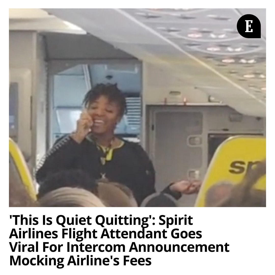 One Spirit Airlines flight attendant is going viral for mocking the company's fee policies over the