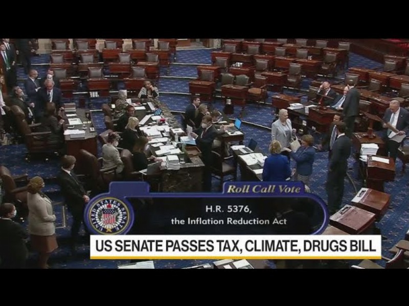 U.s. Senate Passes Democrats' Landmark Tax Climate Drugs Bill